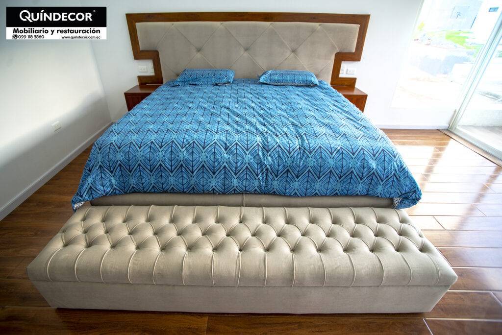Cama moderna con Velador v10