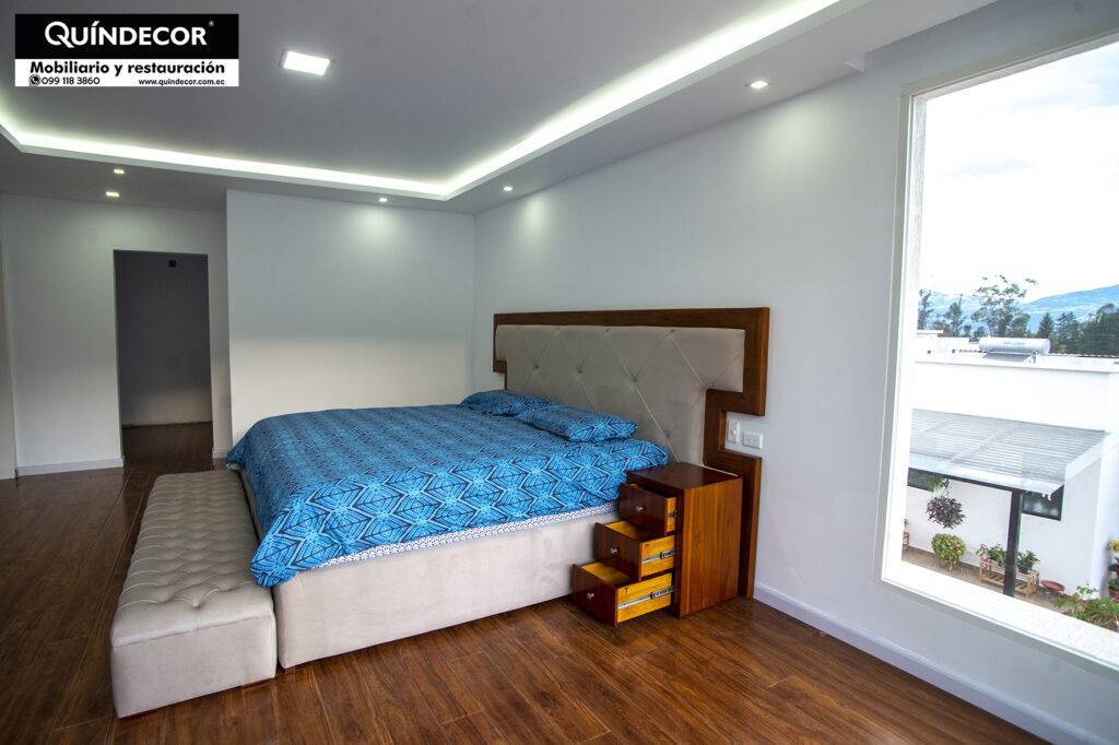 Cama moderna con Velador v11