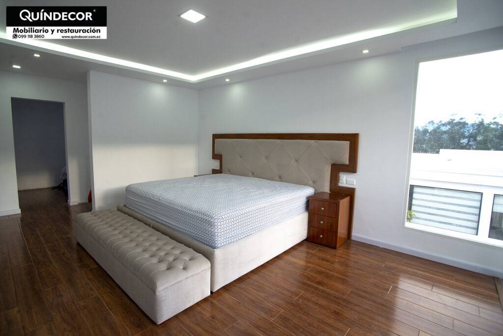 Espaldar y tablones de cama elegante
